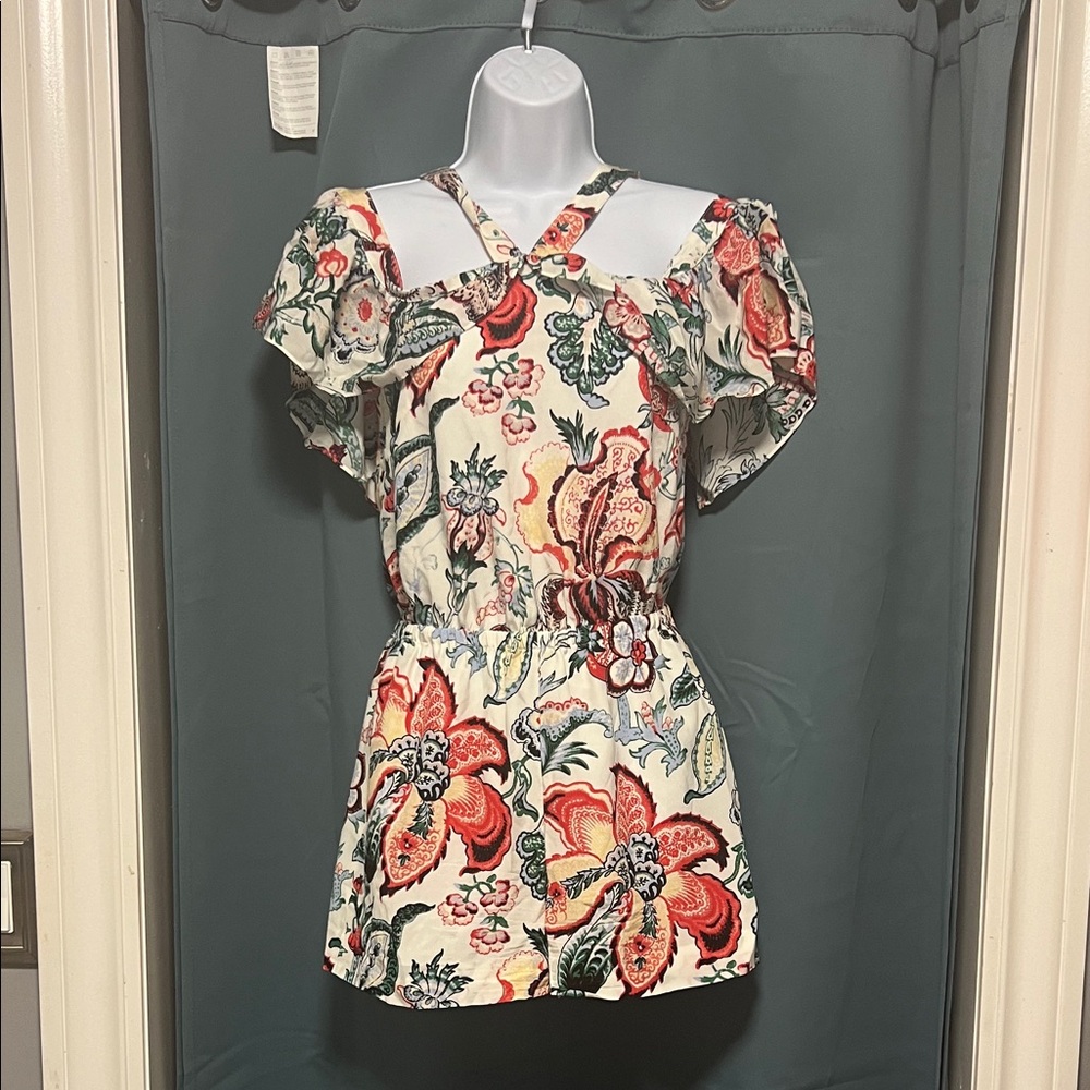 Club Monaco Multicolor Floral Jumpsuit